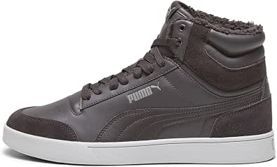 PUMA Mixed Shuffle Mid Fur Trainers - Image 1