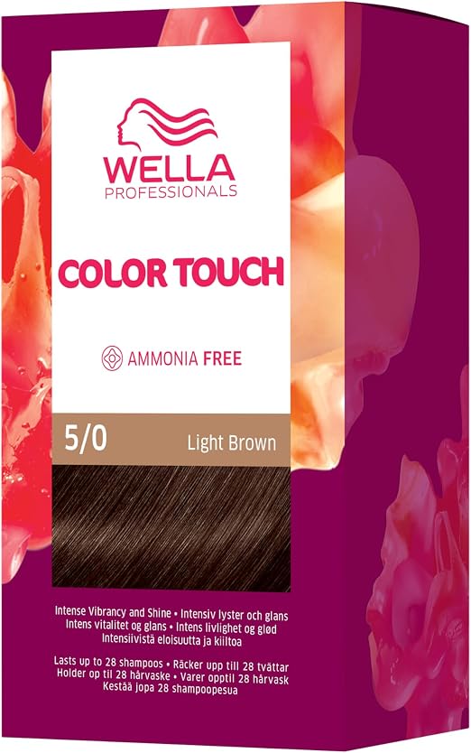 Wella Professionals Color Touch Fresh-Up-Kit 5/0 Light Brown Semi-Permanent Hair Color Kit - Light Brown - Image 1
