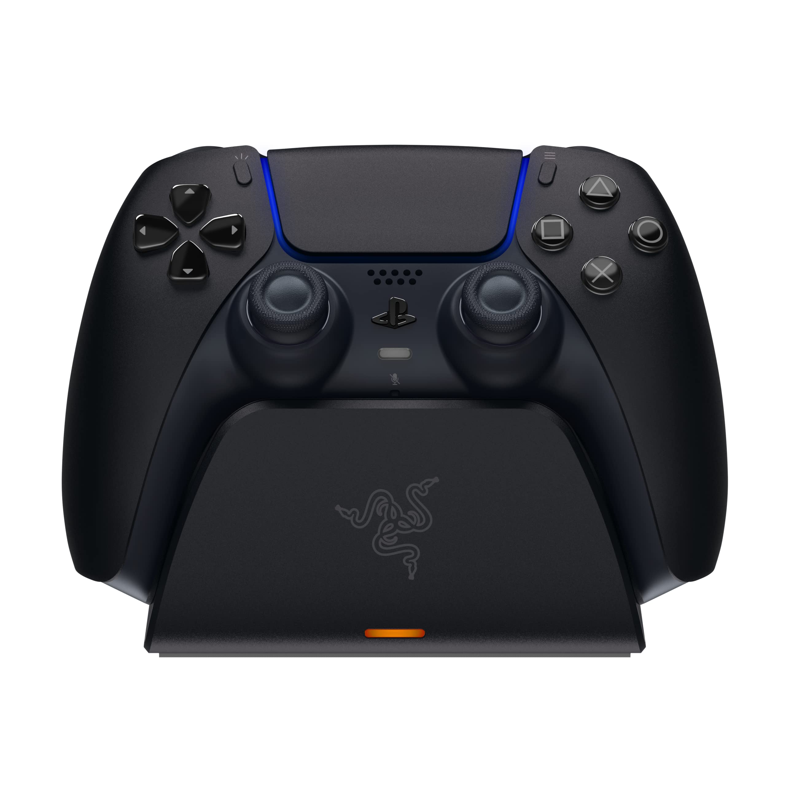 Razer Quick Charging Stand for PS5 Controller (Fast Charging, USB Powered, One-Hand Navigation) Midnight Black - Image 1