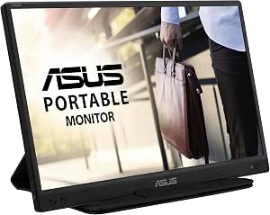 ASUS Zenscreen MB166C - 15.6 Inch FHD Laptop Screen - Teleworking or Gaming - Power and Display via USB Type-C - IPS Panel - 1920 x 1080 - Filcker Free/Blue Light Filters - For Notebook - Image 1