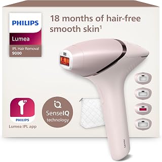 Lumea 9000 Series Pulsed Light Hair Remover, Alternative to Laser Hair Removal, SenseIQ Technology, 4 Accessories for Body, Face, Bikini and Armpits, Cordless and Cordless, BRI957/00 - Image 1