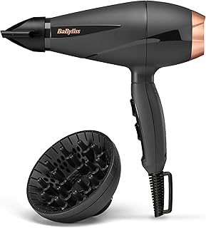 Smooth Pro Hair Dryer - Powerful Hair Dryer 2100W, Made in Italy, Anti-Frizz Ion Technology, 3 Temperature Settings and 2 Speed Settings, Black, 6709DE - Image 1
