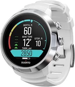 SUUNTO Dive D5 Montre de Plongée Numérique avec Écran Couleur, Étanche à 100 m, Ordinateur sous-Marine avec Fonctions de Réveil, Chronomètre, Météo, Boussole, 12H d'Autonomie en Mode Subaquatique - Image 1