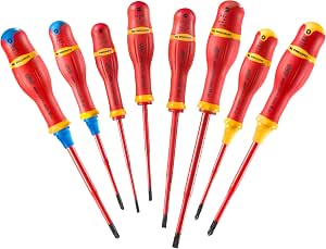 Facom ATB.J8TVE - Set of 8 Protwist® Slim Borneo® Screwdrivers Insulated 1000V for Mixed Imprints - Image 1