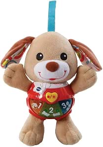 VTech - Chant' Toutou Brown, Interactive Dog Plush, Baby Rattle, Musical Awakening Toy, Stroller Toy, Car Seat, Cradle and Baby Playpen, Newborn Baby Gift from 3 Months - Image 1