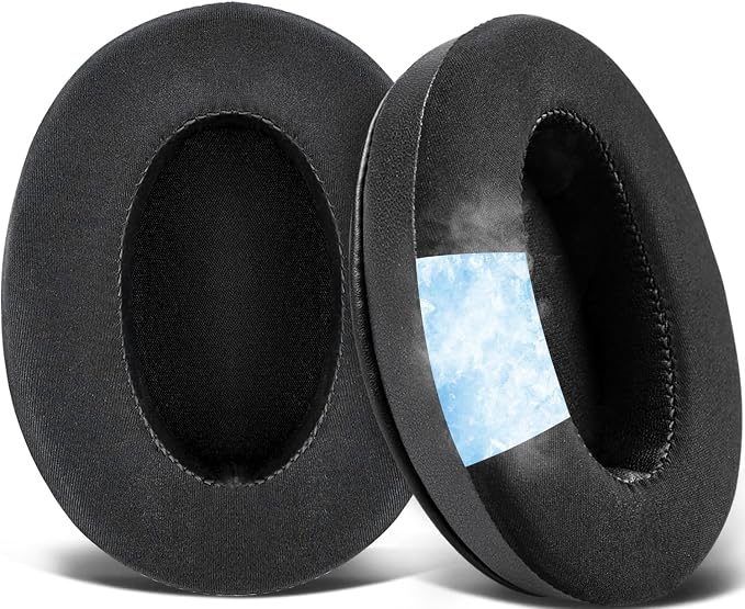 SOULWIT Cooling Gel Foam Cushion Pads for Audio-Technica ATH M50X/M40X, HyperX Cloud/Alpha, SteelSeries Arctis, MDR-1ABT/1RBT/1RNC/7506, Turtle Beach Stealth 420X/600 - Image 1