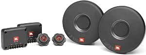 JBL Club 605CSQ 2-Way Car Audio System - 285 Watt Component Car Speaker Set with Carbon Fiber Car Speaker 16-17cm, Silk Dome Tweeter and Filters - Image 1