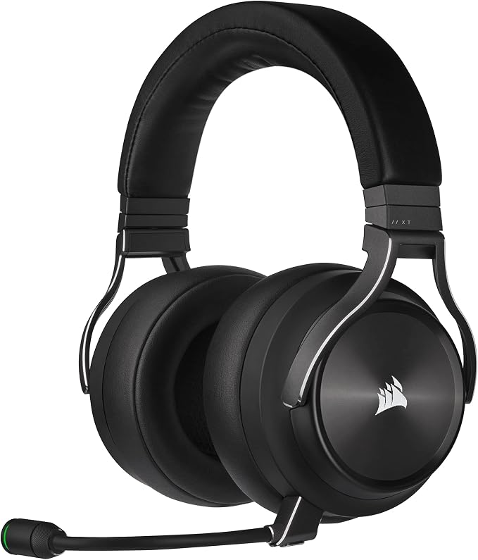 Corsair Virtuoso RGB Wireless XT Multiplatform Gaming Headset with Bluetooth Dolby Atmos Omnidirectional Microphone Compatible iCUE PC Mac PS5 PS4 Nintendo Switch Mobile - Slate - Image 1
