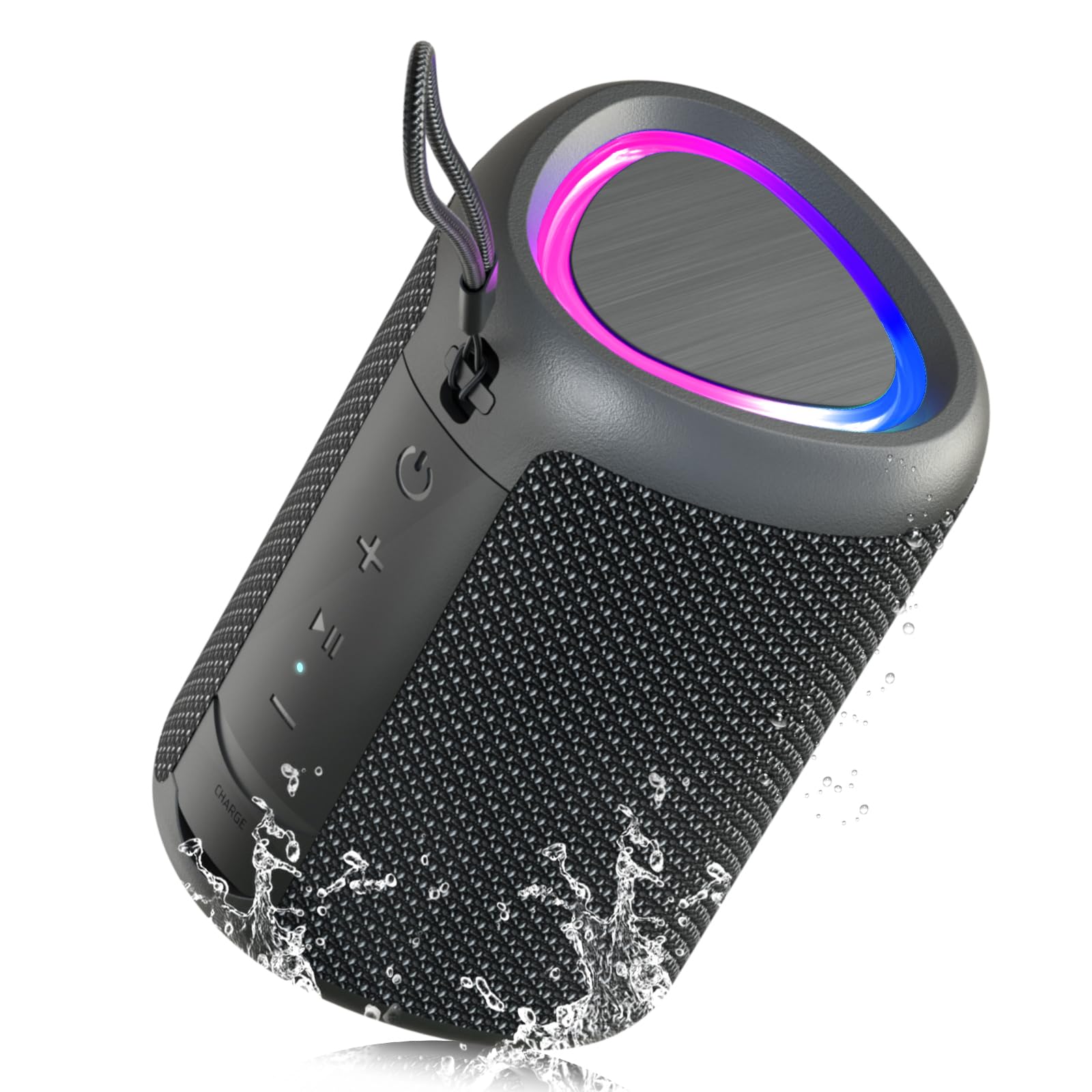 Portable Bluetooth Speaker Mini Wireless Speaker 15W Bluetooth 5.3 Powerful Speakers with Pairing TWS 2500mAh 30m 3 Lighting Effects IPX5 AUX TF Card Parties Parties Outdoor Travel - Image 1