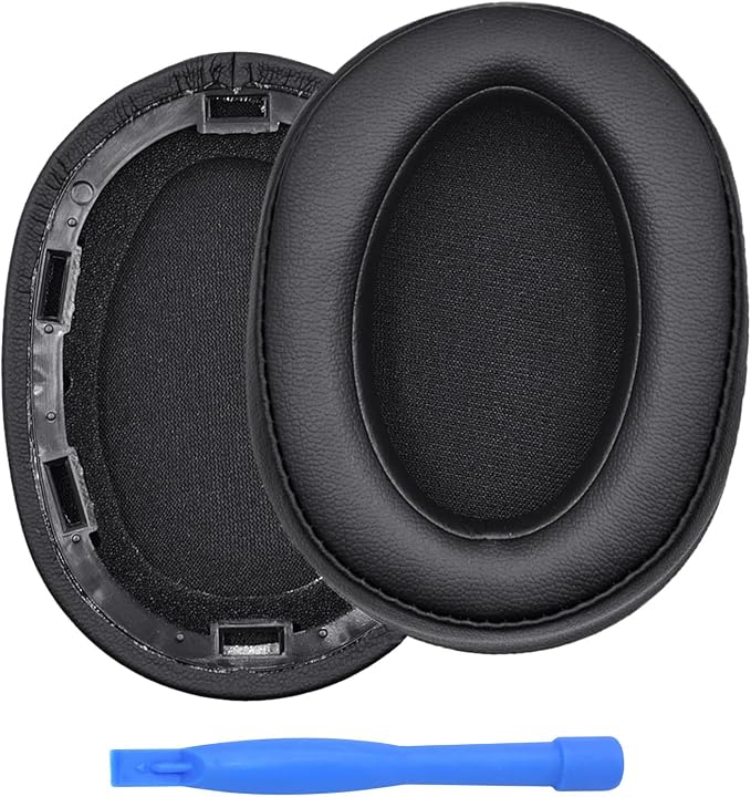 MMOBIEL Ear Pads Replacement for Sony WH-H900N/MDR-100ABN Headphone - Protein PU Ear Pad Cushions - Earpads Replacement for Sony WH-H900N/MDR-100ABN – Black - Image 1