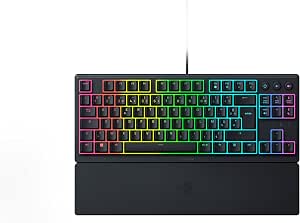 Razer Ornata V3 Tenkeyless – Compact Low Profile Gamer Keyboard (Mecha-Membrane Switches, Magnetic Wrist Rest, UV Varnished ABS Keys) AZERTY Keyboard | Black - Image 1