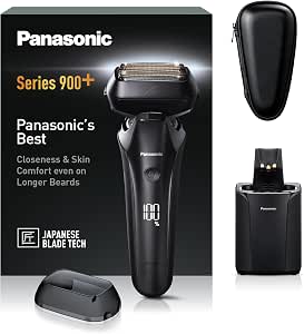Panasonic ES-LS9A-K803 6 Blade Wet And Dry Electric Shaver For Men, Electric Shaver With Responsive Beard Sensor, Automatic Cleaning And Charging System - Image 1