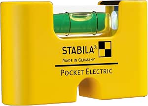 STABILA Pocket Electric Miniature Spirit Level, 7 cm, Strong Rare Earth Magnet, 1 Horizontal Vial, Made in Germany - Image 1