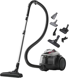 Animal 600 EL61A4UG, Bagless Sled Vacuum Cleaner, Pet Hair Accessories, 6 Filtration Steps, Space Saving, Cyclonic Technology, 55% Recycled Materials, Grey - Image 1