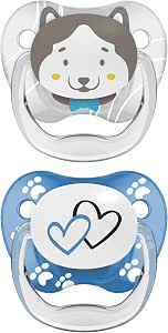 Dr. Brown's Prevents Soothers - Animal Faces, Blue, 6-18 Months PV22015SPX - Image 1