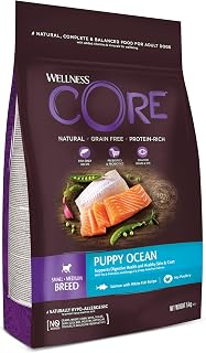 Wellness CORE Puppy Ocean 5kg, Saumon/Poisson Blanc – Croquettes pour Chiots Petits/Moyens, sans Céréales, Naturelles, Hypoallergénique, Riche en protéines, À Haute Teneur en Poisson, Yeux & Cerveau - Image 1