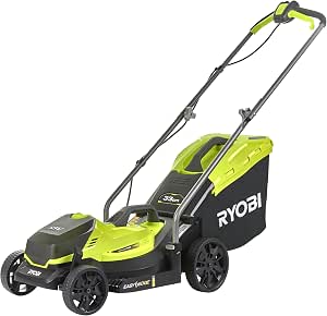 RYOBI - 18V ONE+ OLM1833B Cordless Push Mower – Width Ø33 cm, Tray 35L, 5 Centralized Height Settings – Ideal for Small Gardens – Battery Not Included - Image 1