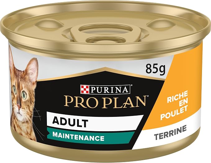 PURINA PRO PLAN | Adult MAINTENANCE | Complete Food for Adult Cats | Helps Maintain Good Urinary Health | Terrine | Chicken | Box | Pack of 1 x 85 g - Image 1