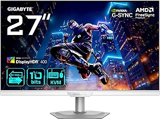 M27UP Ice 27" 4K UHD Gaming Monitor - Dual Mode (4K 160Hz or FHD 320Hz), 3840 x 2160, 1ms, 350 CD/m², FreeSync Premium, DisplayHDR400, HDMI 2.1, DisplayPort 1.4 - Image 1