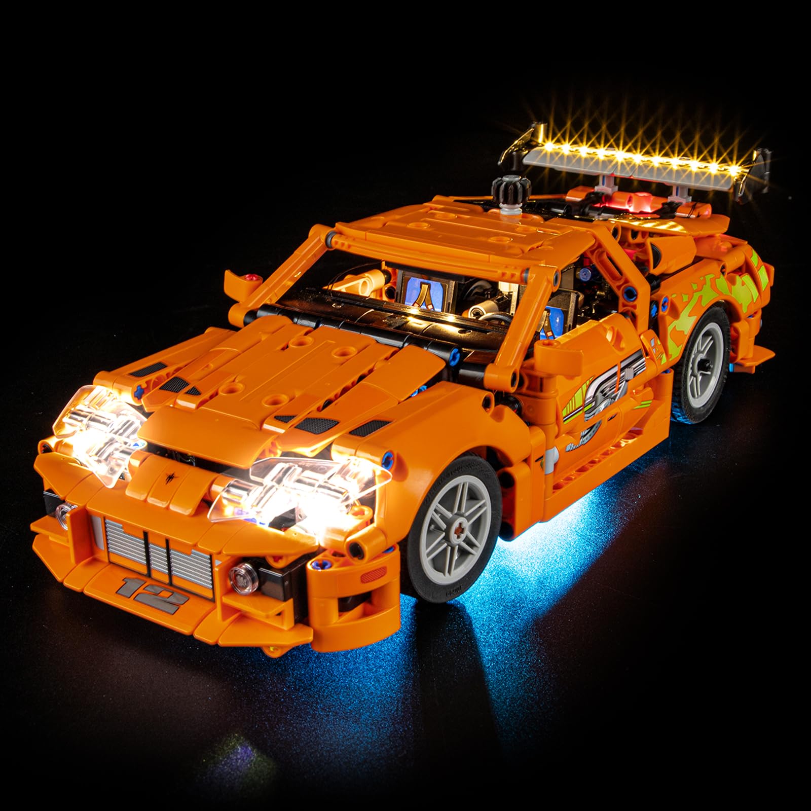 YEABRICKS LED Light for Lego-42204 Technic Fast and Furious Toyota Supra MK4 Model Building Blocks (Lego Set Not Included) - Image 1