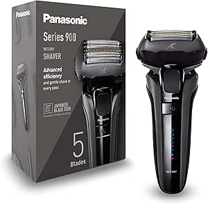 Panasonic ES-LV6U-K803 5-Blade Electric Shaver For Men, Cordless Wet And Dry Shaver, Electric Shaver With Automatic Cleaning, Flexible Shaver Head And Responsive Beard Sensor. - Image 1