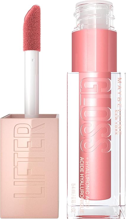 Maybelline New York - Moisturizing Lip Gloss & Instant Shine - Enriched with Hyaluronic Acid - Lifter Gloss - Shade : 004 Silk - Image 1