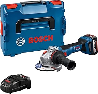 18V System cordless angle grinder GWS 18V-11 S (disc diameter 125 mm, with 1 GBA 5.0 Ah battery, GAL 1880 charger, L-BOXX) - Image 1