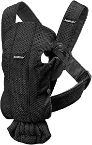 BabyBjörn Baby Carrier Mini, Mesh 3D, Black - Image 1