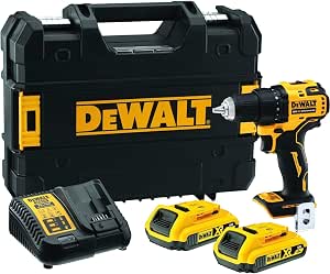 DEWALT XR 18V Compact Drill with 2 x 2.0Ah Batteries, DCD708D2T-QW - Image 1