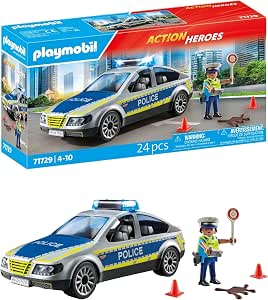 PLAYMOBIL | Action Heroes | Police Patrol Car | Police Car | Toy Car | Toy for Children from 4 Years | 71729 - Image 1