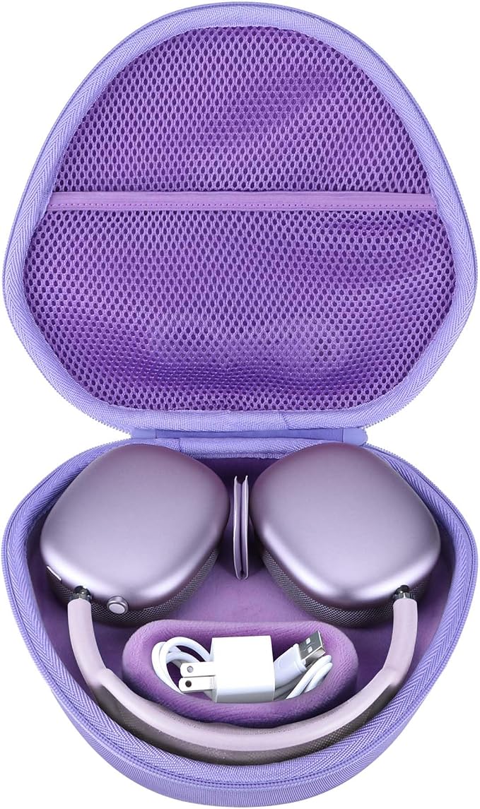 Hard Protective Case for Apple AirPods Max Headphone (Mauve) - Image 1
