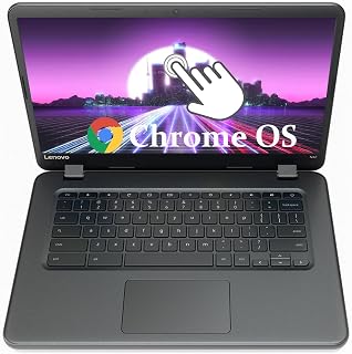 Lenovo Ordinateur portable Chromebook IdeaPad N42-20 avec écran tactile 14", Intel Celeron N3060 1,6 GHz, 4 Go de RAM, 16 Go SSD, clavier QWERTY américain, système d'exploitation chromé (renouvelé) - Image 1