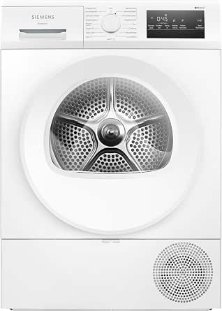 Siemens WT45HVA4 iQ300 Heat Pump Dryer 8kg AutoDry Super40 Programme 63dB Touch Screen LED SoftDry Outdoor Programme EasyClean Filter Child Safety White          [Energy Class A++] - Image 1