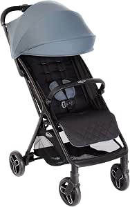 Graco Myavo Lightweight Travel Stroller with Quick Fold from Birth to Approx 4 Years (0-22 kg), Fast Folding, Free Standing When Folded, Rain Cover Included, Stormy Blue - Image 1