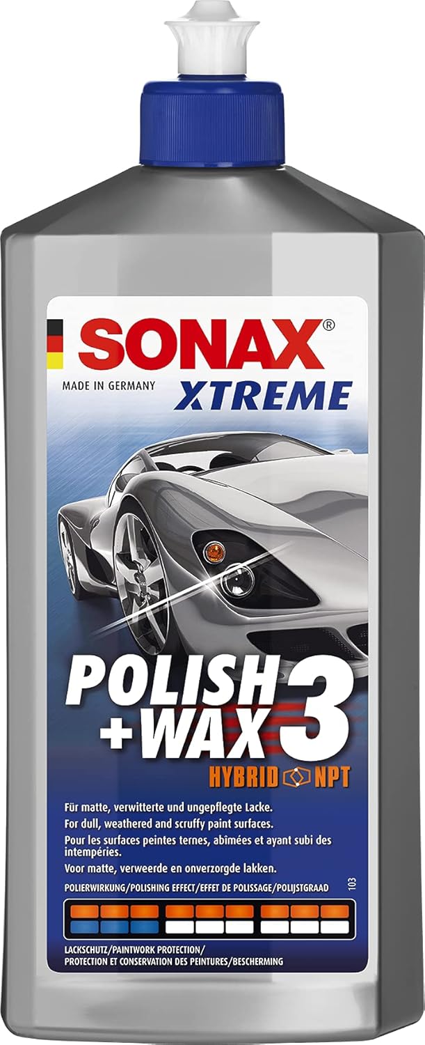 SONAX XTREME Polish+wax 3 (500 ml) pour surfaces peintes ternes et abîmées avec protection durable | Réf: 02022000-810 - Image 1
