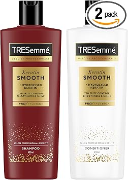 TRESemmé Keratin Smooth Routine Shampoo and Conditioner with Hydrolyzed Keratin 400ml + 400ml 2 Pieces - Image 1