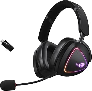 ASUS ROG Delta II Wireless Gaming Headset (Official Team Vitality Equipment, Tri-Mode Connectivity, ROG Speednova, 50mm Membranes, Up to 110 Hours of Battery Life, Lightweight 315g) - Image 1