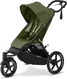 CYBEX AVI SPIN Stroller, From Birth to Approximately 4 Years, Max. 111 cm and 22 kg, City Pushchair, Off-Road and Jogging Stroller, Moss Green - Image 1