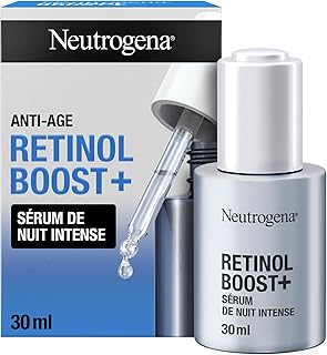 Neutrogena – Sérum de Nuit Intense Anti-Âge Retinol Boost+ (flacon de 30 ml avec pipette) – Sérum anti-âge nourrissant au rétinol – Soin du visage pour réduire l'apparence des rides même profondes - Image 1