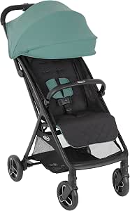 Graco Myavo Lightweight Travel Stroller with Quick Fold from Birth to Approx 4 Years (0-22 kg), Fast Folding, Free Standing When Folded, Rain Cover Included, Mint - Image 1