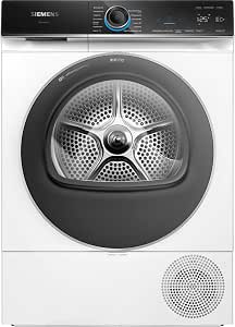Siemens WQ45B2B40 iQ700 Intelligent Heat Pump Tumble Dryer, 9 kg, Optimal Drying, Self-Cleaning Capacitor, DirectTouch LED Display, Outdoor Programme, White, 60 cm - Image 1