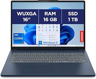 Lenovo IdeaPad Slim 3 16IRH10 - Ordinateur Portable 16'' WUXGA (Intel Core i7-13620H, RAM 16Go, SSD 1To, Intel UHD Graphique, Windows 11 Home) Clavier AZERTY Français - Bleu - Image 1
