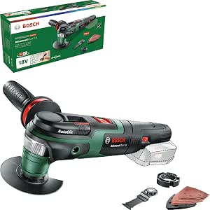 Bosch Home and Garden 0603104000 0603104000 Cordless Multifunction Tool - AdvancedMulti 18 with Accessory Set (Delivered without Battery or Charger, 18V System, Cardboard Packaging) - Image 1