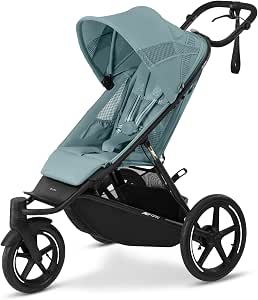 CYBEX AVI SPIN Stroller, From Birth to Approximately 4 Years, Max. 111 cm and 22 kg, City Pushchair, Off-Road and Jogging Stroller, Storm Blue - Image 1