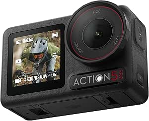 DJI Osmo Action 5 Pro Essential Bundle, Waterproof Camera with 1/1.3" Sensor, 4K/120 IPS Video, Subject Tracking, Stabilization, Dual Touch OLED Screen, 4K Action Camera Ideal for Sports, Vlog - Image 1