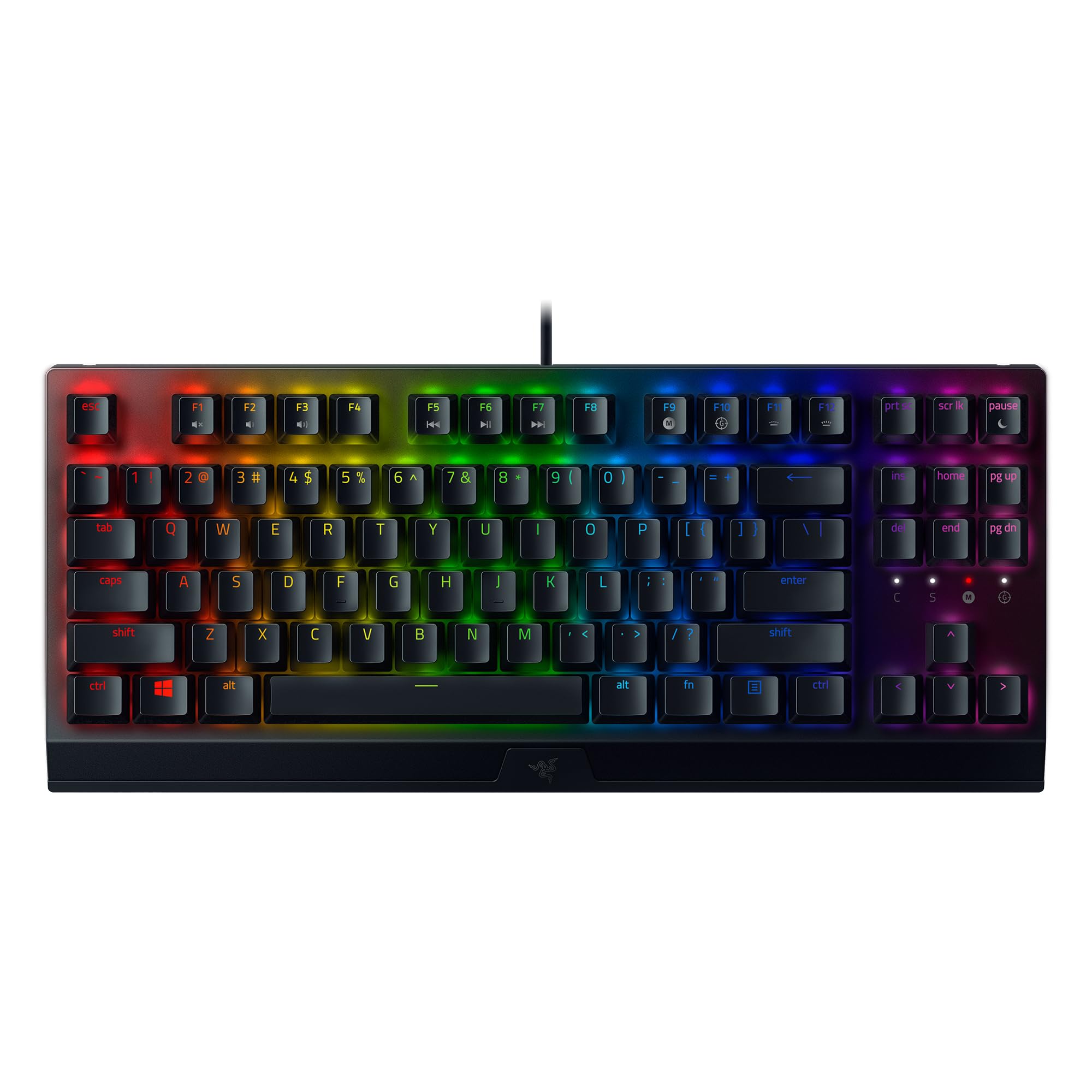 Razer BlackWidow V3 Tenkeyless (Green Switch) - Clavier de jeu compact avec interrupteurs mécaniques (tactiles et cliquables, touches en ABS, éclairage RGB Chroma) Clavier Française - Noir - Image 1
