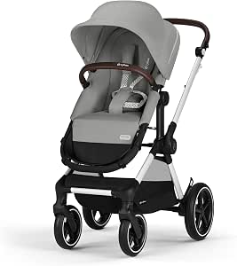 CYBEX Eos Lux SLV B/Stone Grey-mid grey PU1 - Image 1