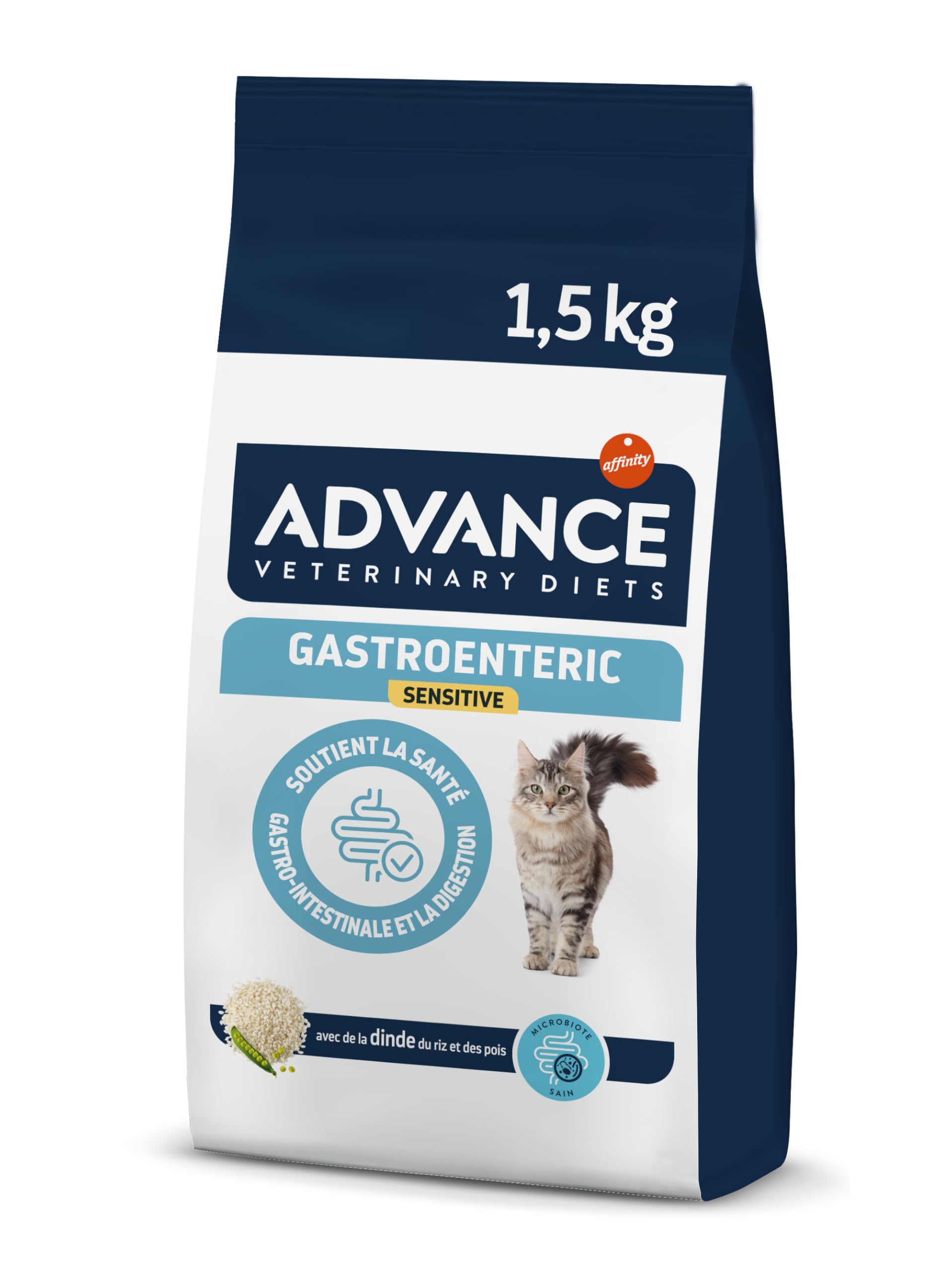 Advance Veterinary Diets Gastroenteric Sensitive - Dry Food for Cats with Gastrointestinal Disorders - 1.5 kg - Image 1