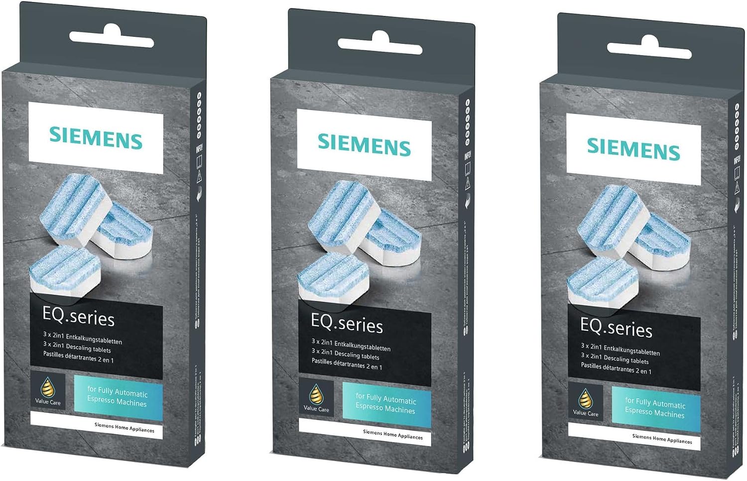 Siemens Siemens EQ Range 2-in-1 Descaler Tablets - TZ80002 - 3 Packs - Image 1