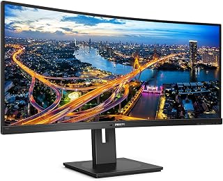 Curved Monitor 346B1C 86 cm (34-inch) (HDMI, DisplayPort, USB-C, USB Hub, 3440 x 1440, 100 Hz, FreeSync, 5ms Response Time) Black - Image 1